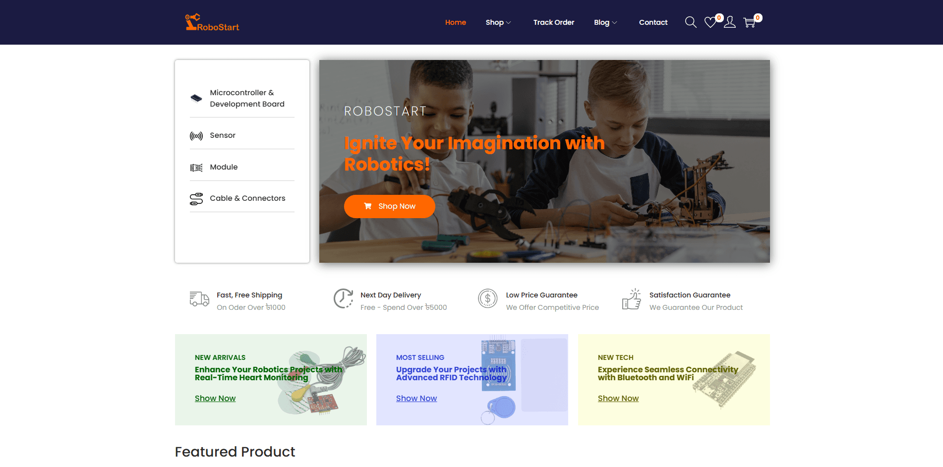 RoboStart E-Commerce Store project image
